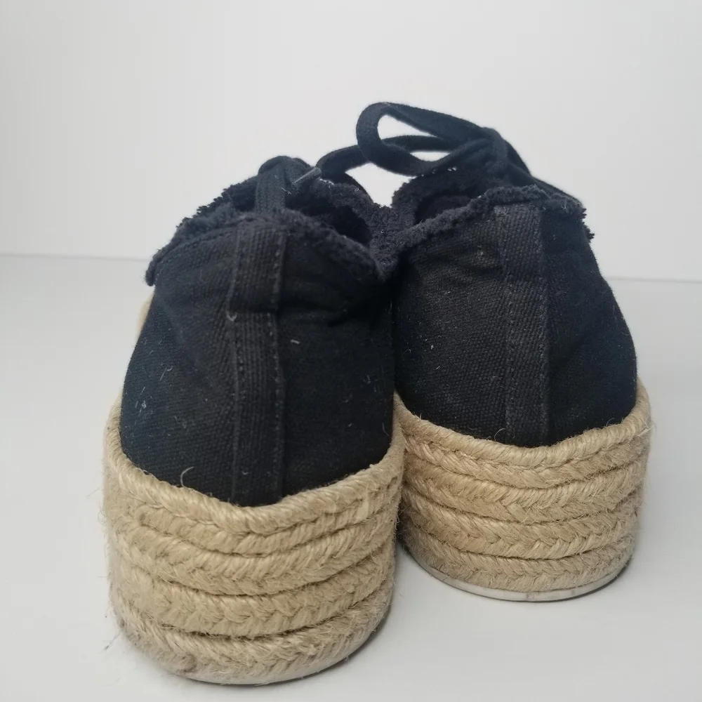 SCHUTZ Luana Espadrille Platform Tie Sneakers